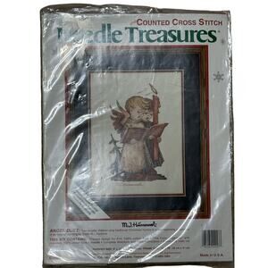 VTG Opened Kit Needle Treasures Angel Duet Hummel 02927 Cross Stitch Kit